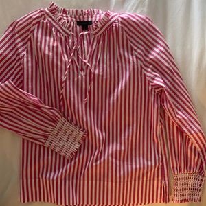 This Jcrew pink and white striped top is brand new without tags.